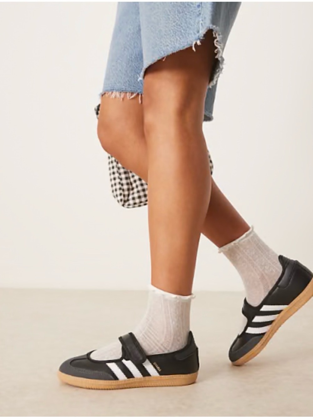 Adidas Samba Jane Black White Gum Womens JQ6445 NEW Sz 7.5
